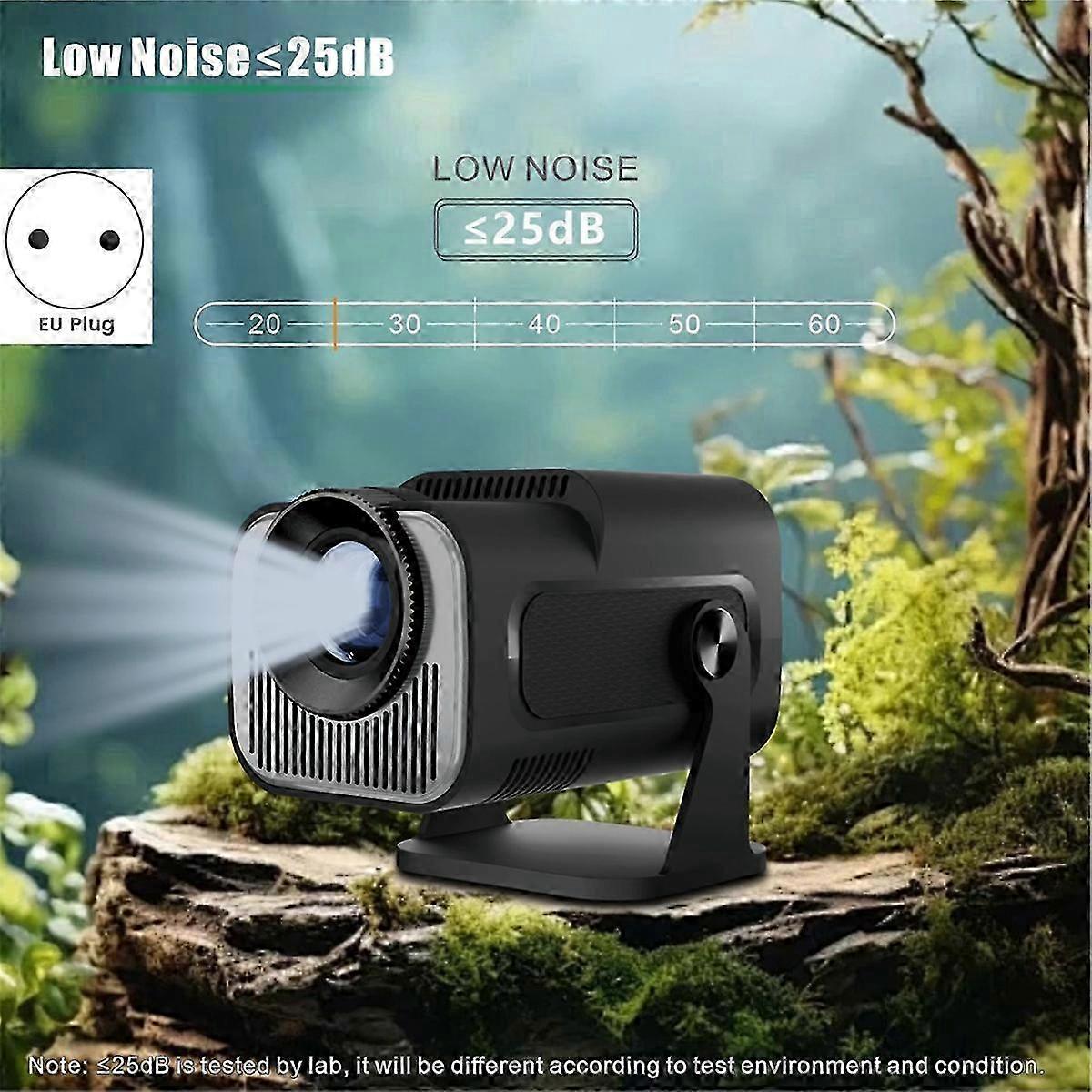 HY320 Mini Native 720P Android 11 Projector 200ANSI Wifi6,EU Plug