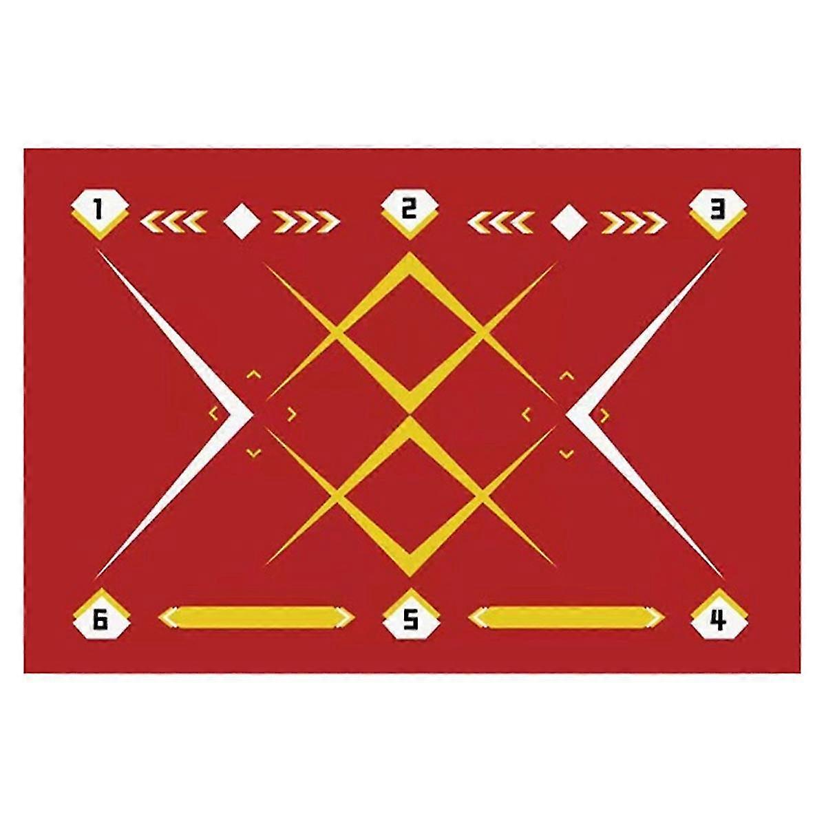 Red Football Training Mat Non-slip Foldable Ball Training Mat