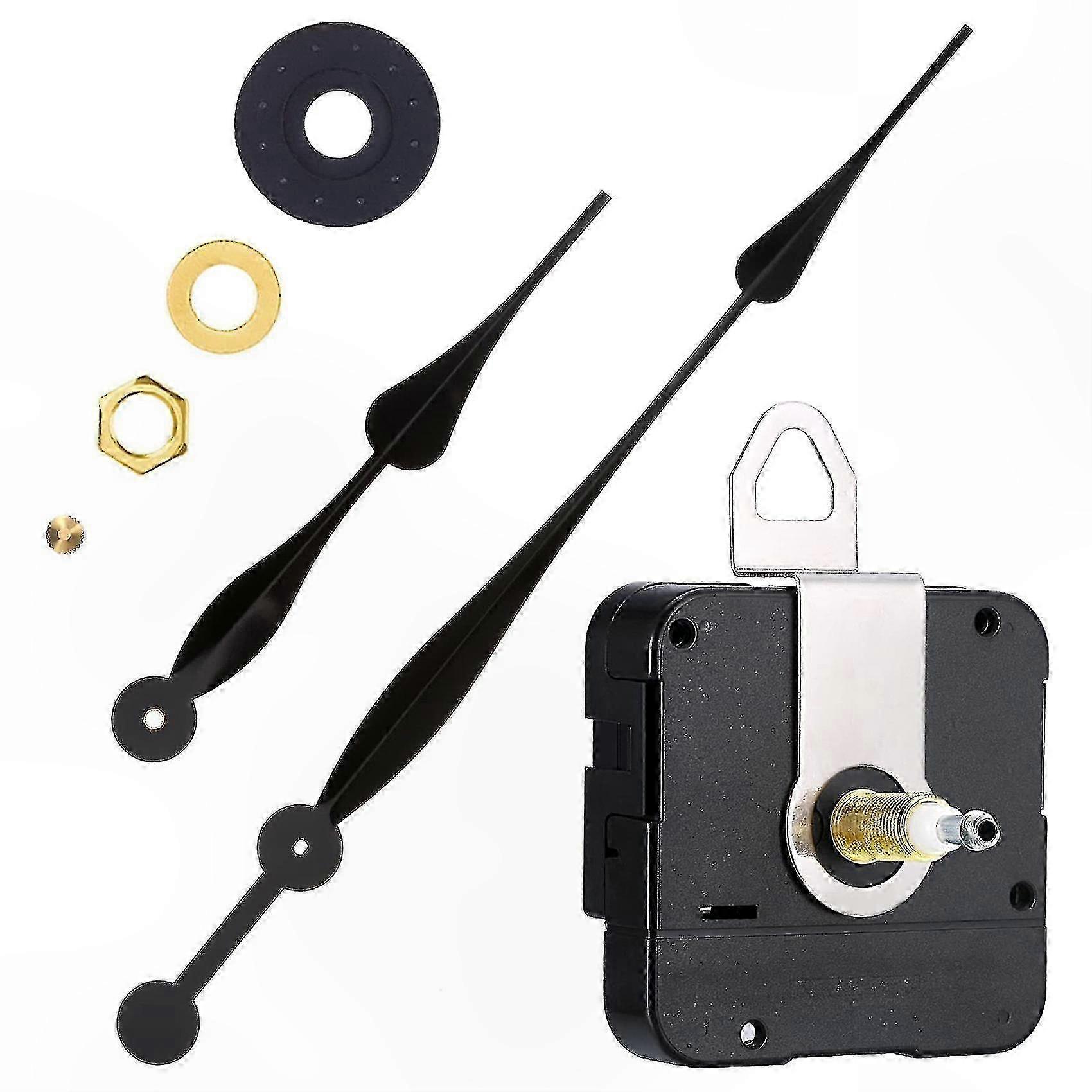 High-Torque Quartz Movement for DIY Clock Repair with 12-Inch Spade Hands Mechanism