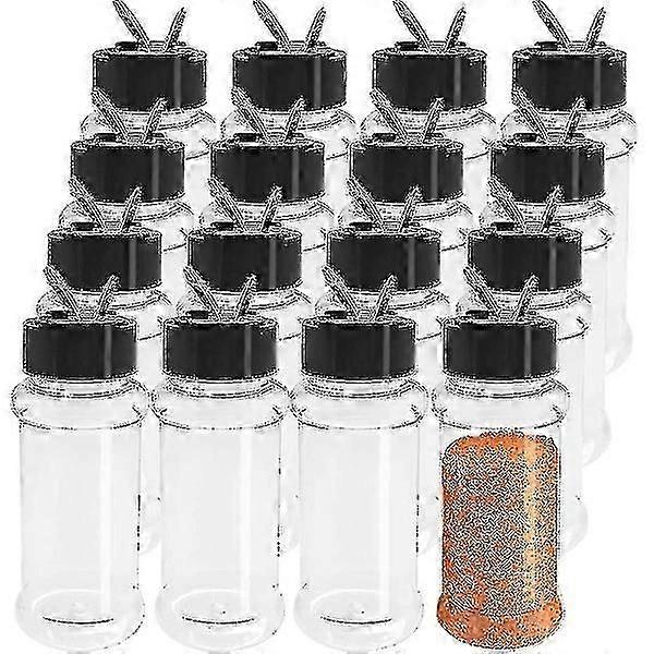 16-pack 3.5 oz Plastic Spice Jars, Empty Spice Jars with Shaker Cs fast