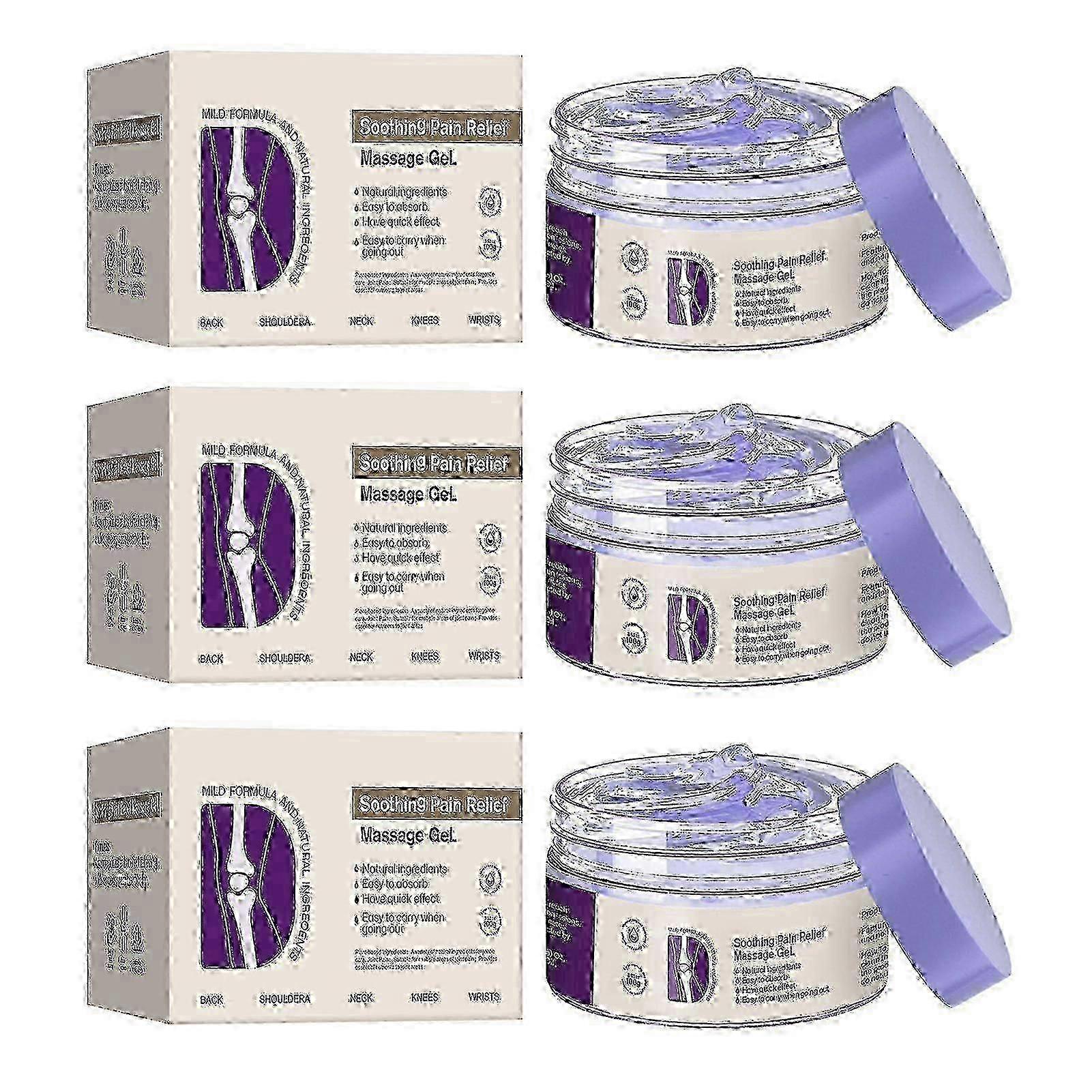 50 -100G Joint Pain Relief Massage Gel Purple Cream for Joint Activities Throughout The Body, Soothes Knees, Lumbar, Neck, Hands and Feet 2025 New