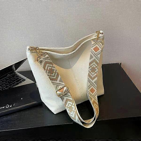 Large-capacity handbag made of PU leather with comfortable shoulder straps