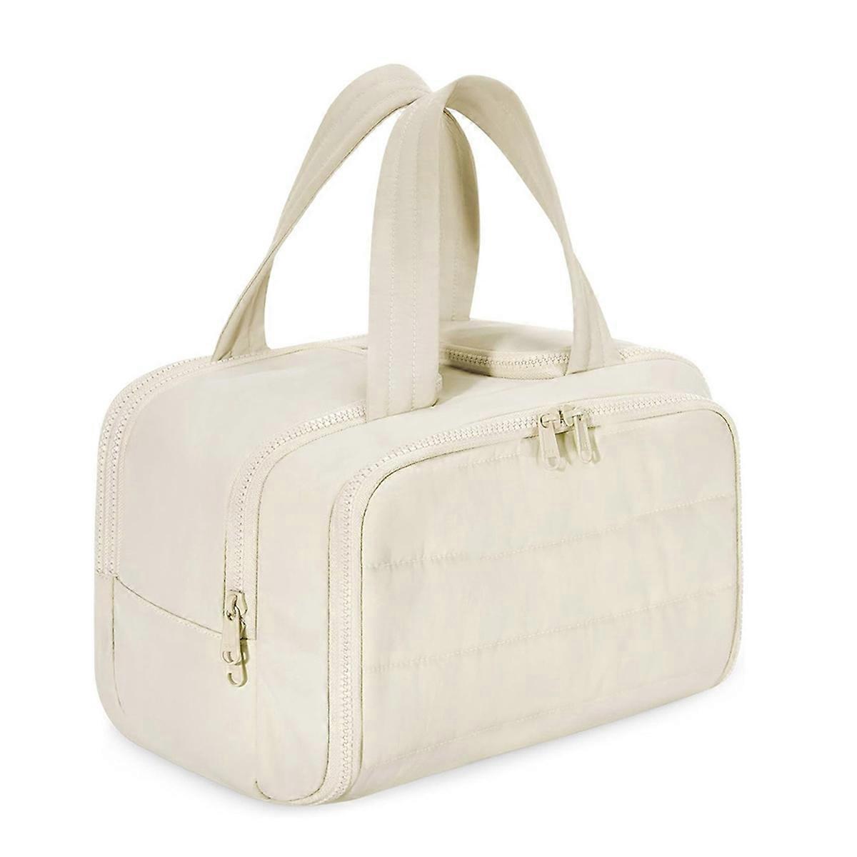 حقيبة مستحضرات تجميل للسفر بسعة كبيرة وحقيبة تخزين محمولة واسعة ومنظم للسفر B