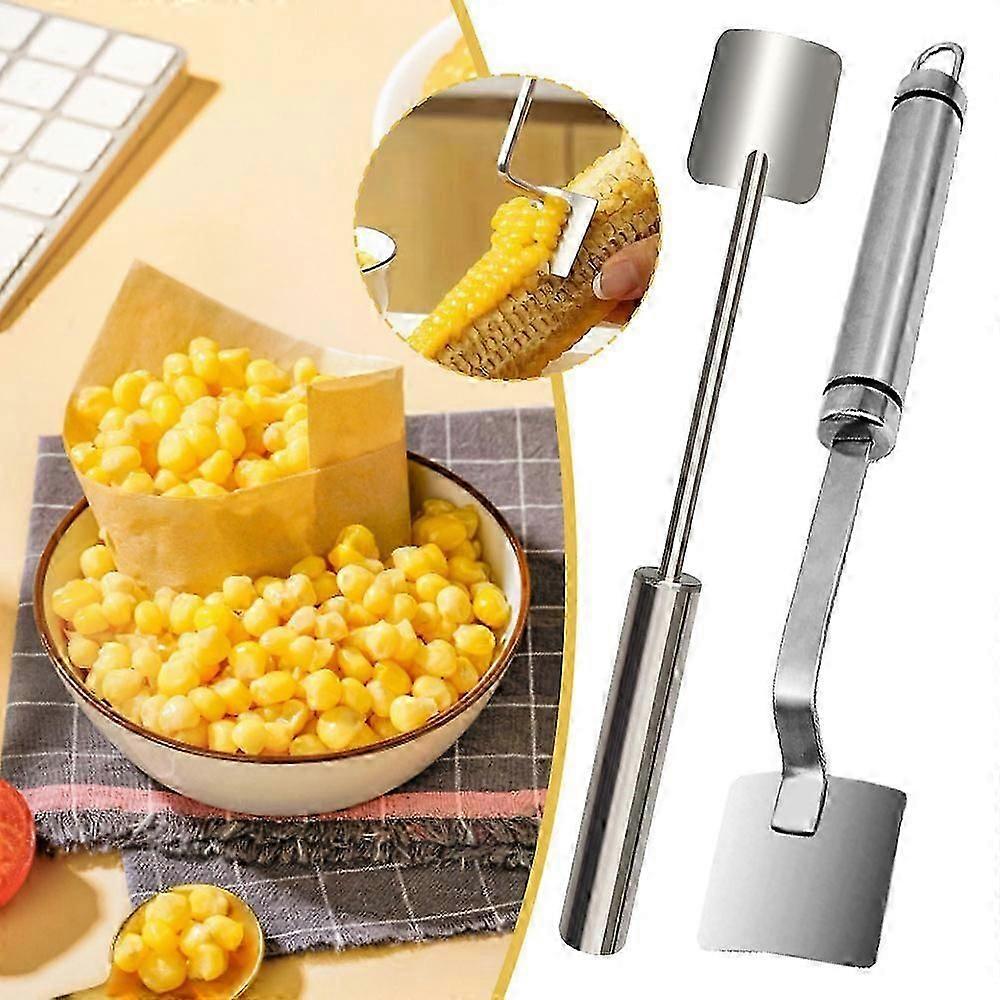 Long Handle Stainless Steel Corn Stripping Tools Thresher Remover Kitchen Cutter  cs