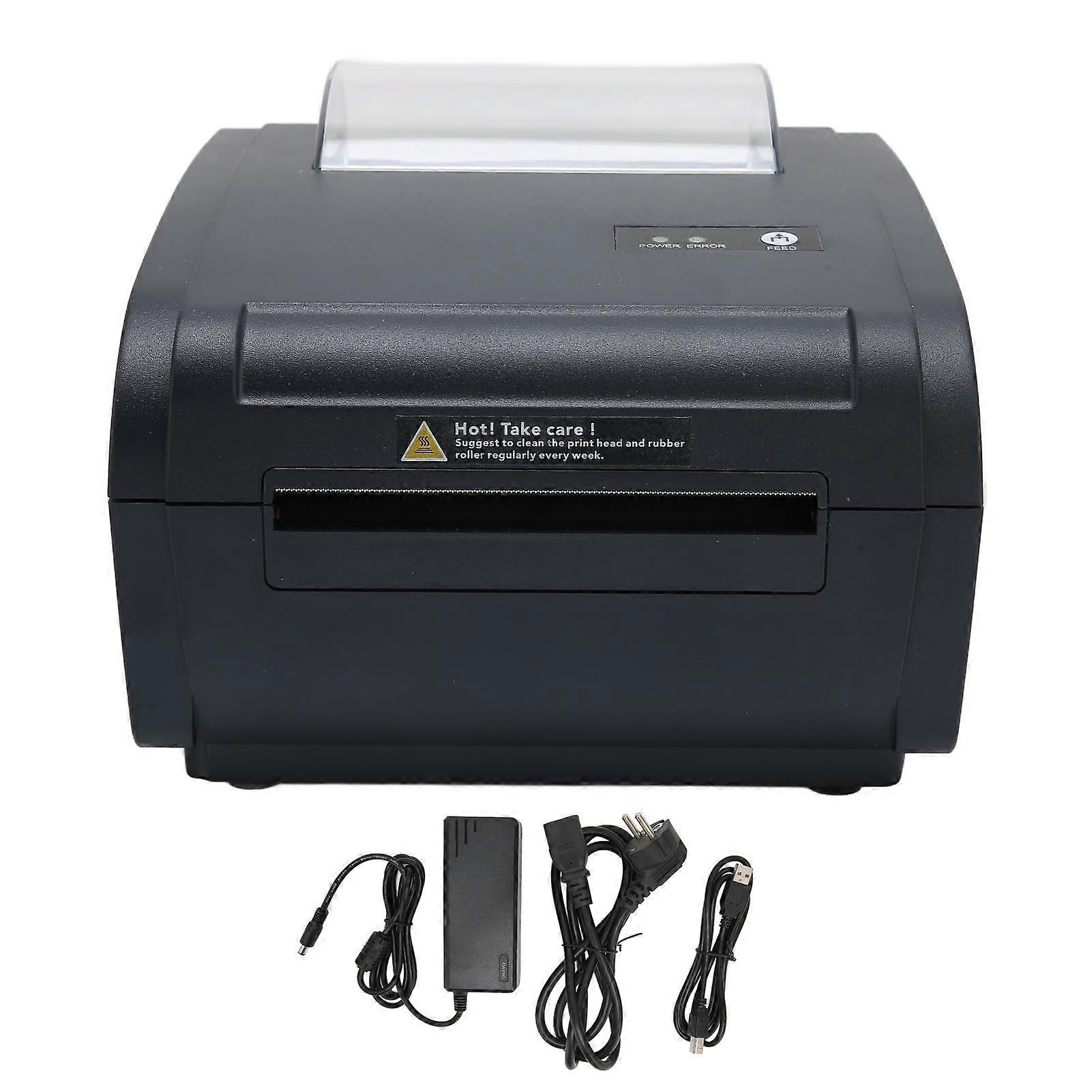High-Speed Thermal Label Printer 203dpi 160mm/s USB for Catering and Retail EU Plug