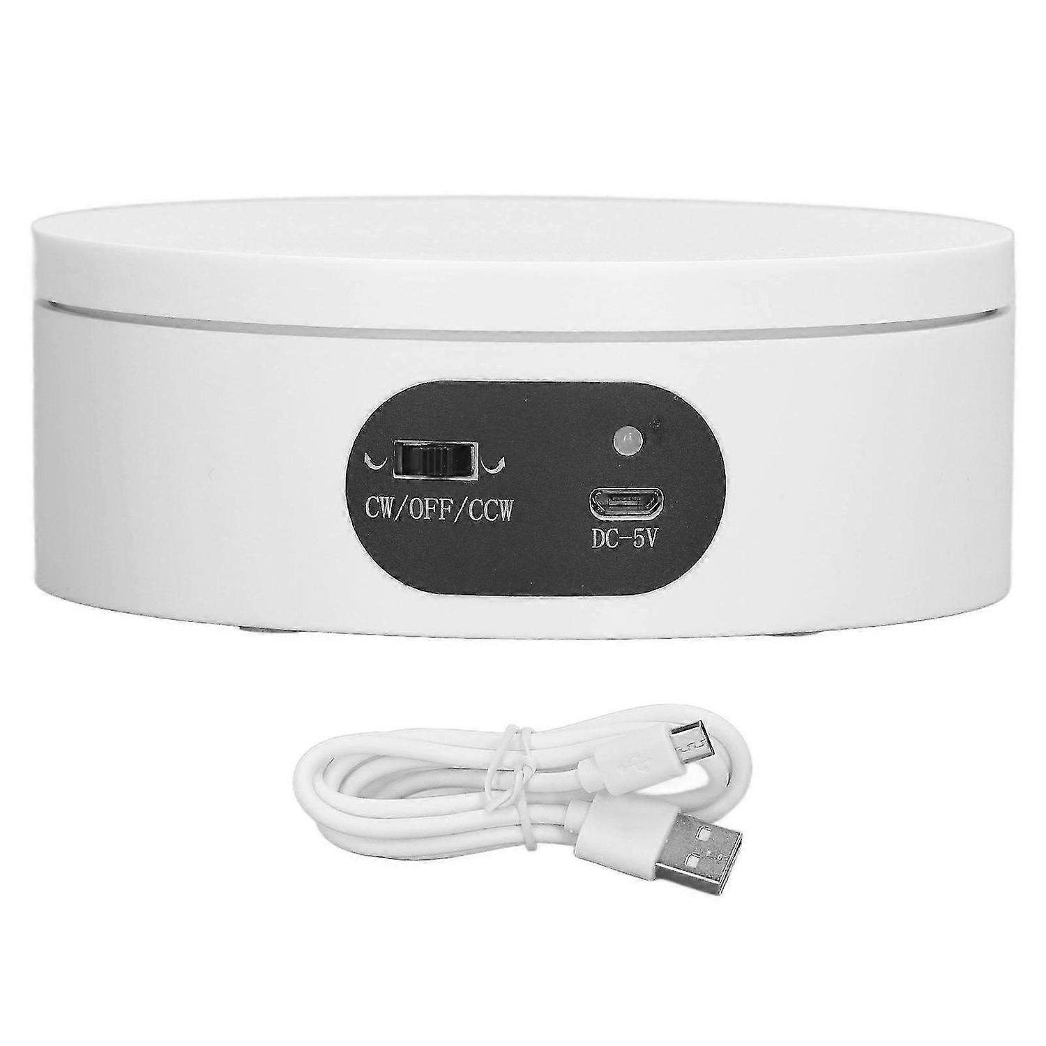 2025 Latest Model Rotating Display Stand 4.7in Auto Rotation USB Battery