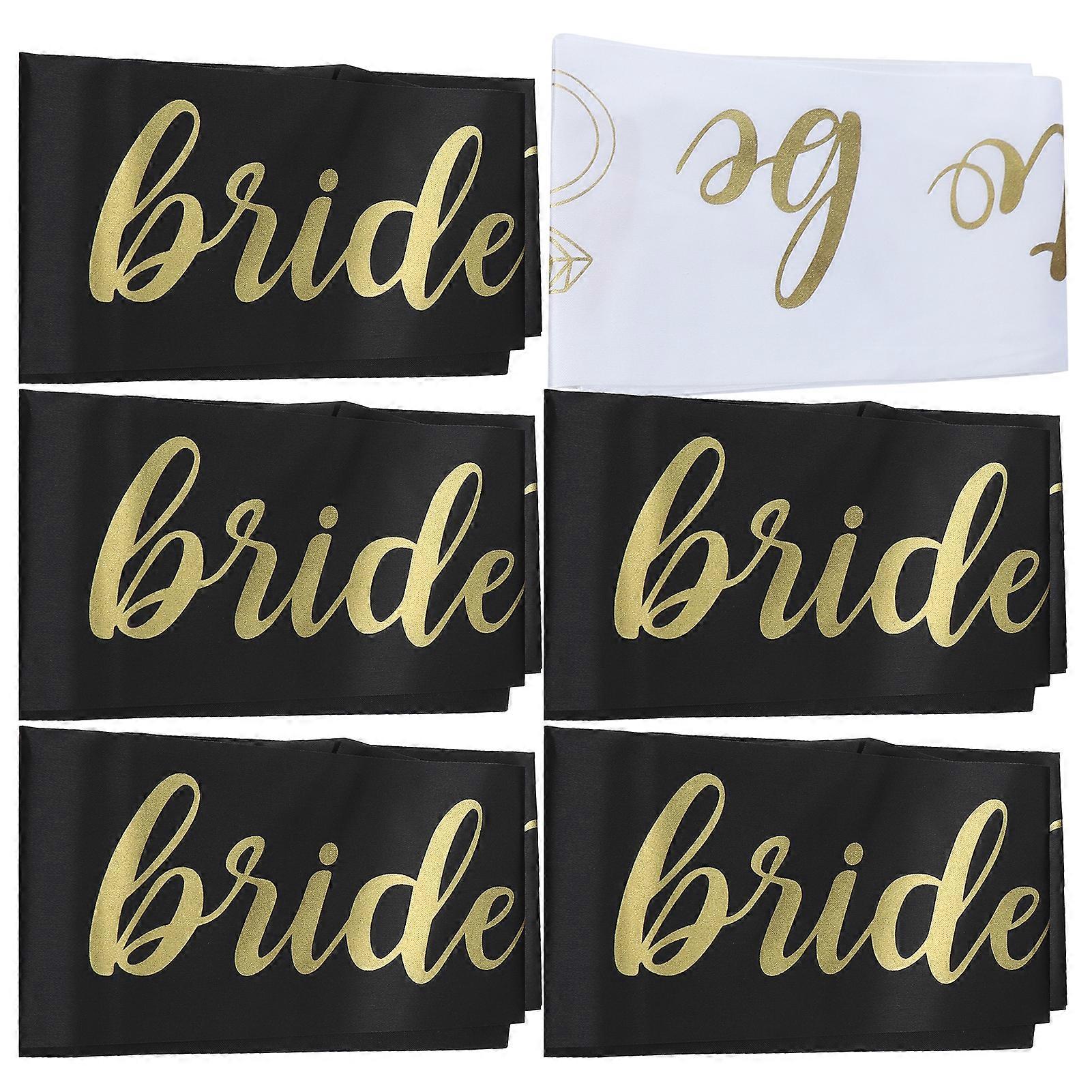 6Pcs Polyester Shoulder Straps 28.5cm Wedding Party Decor