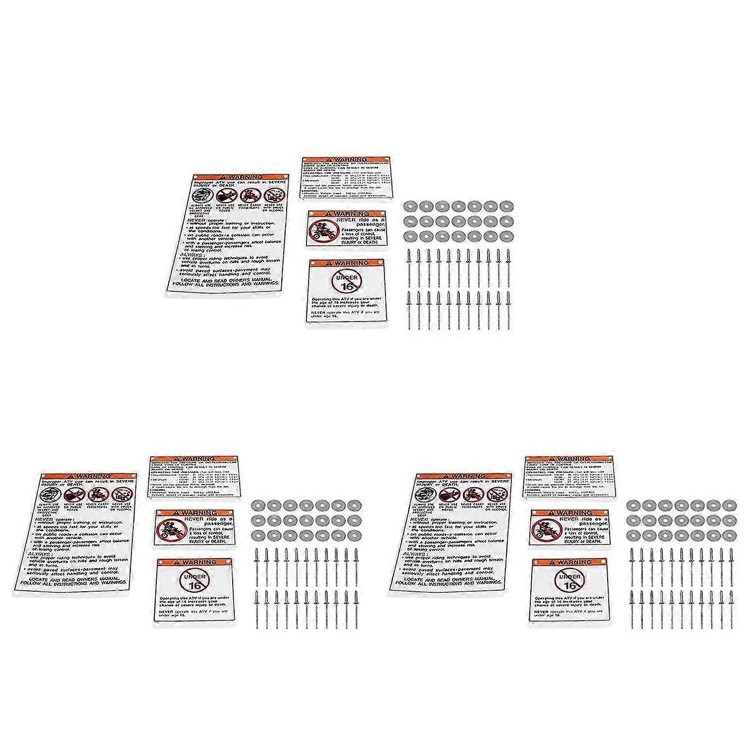 For Warning Decals Stickers Backed Banshee