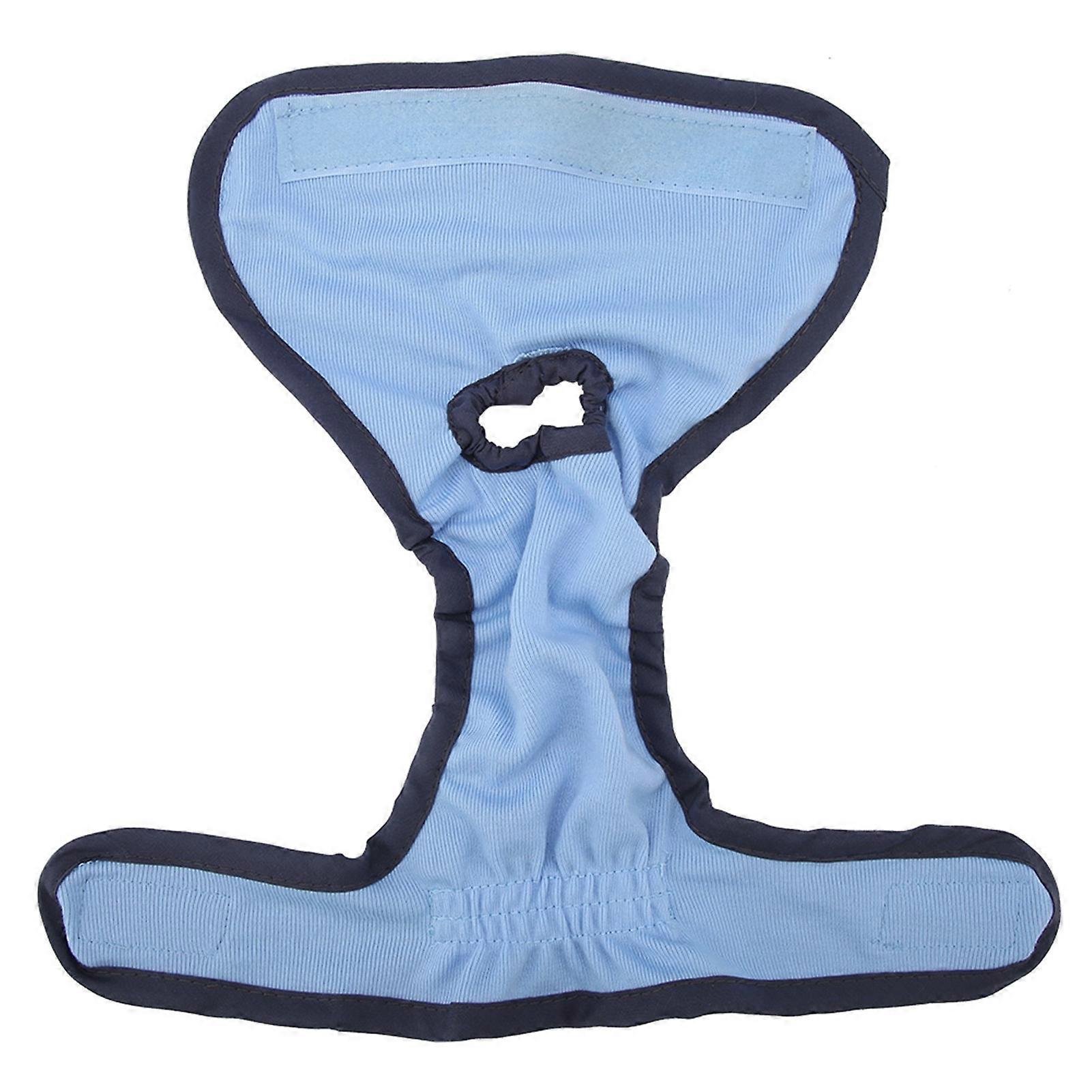 Dog Polyester Physiological Pants Puppy Sanitary Diaper Blue M