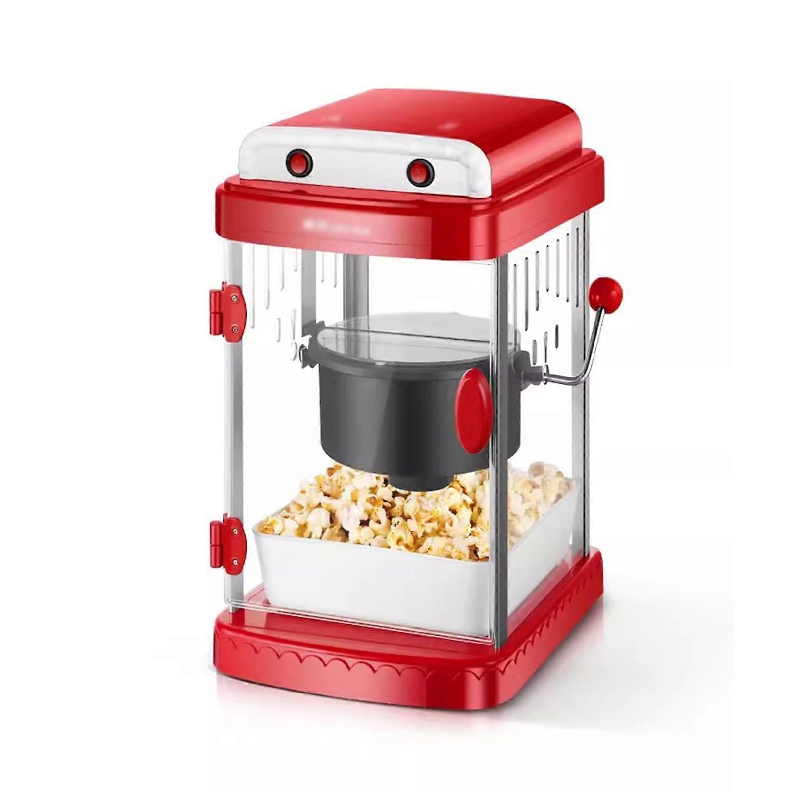 Popcorn Machine Commercial And Household Hot Air Popped Corn Popper Automatic DIY Popcorn Maker Nonstick Pot Heating
