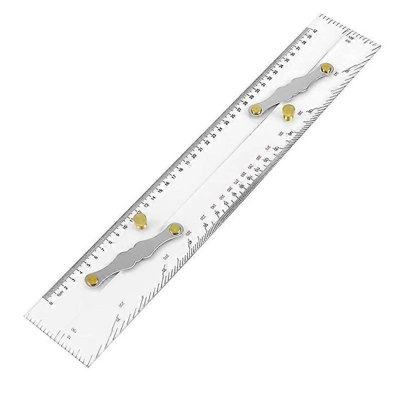 Parallel Ruler Clear Scales, Mapping Points to Pull Parallel Ruler 450MM, Nautical Charts Parallel