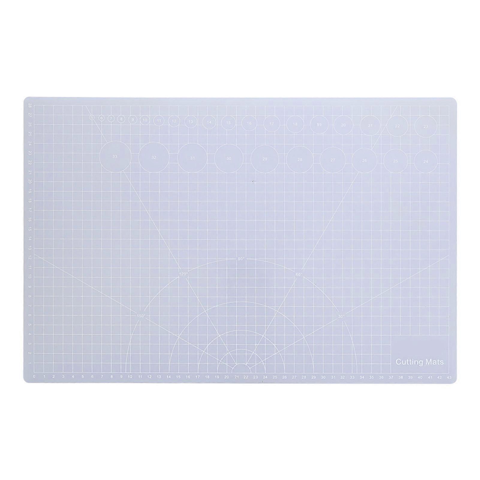 Translucent Cutting Pad Non slip Cut Board Hand Made Tool Non Reflective for Rubber Stamp(A3 Translucent Cutting Board )
