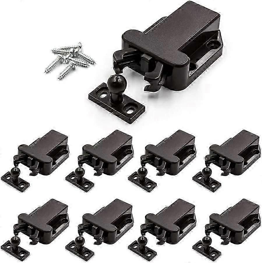 8 Pack Push LatchTouch Latch Safe Push LatchRebound self-Locking DeviceOpen Catch Lock Drawer