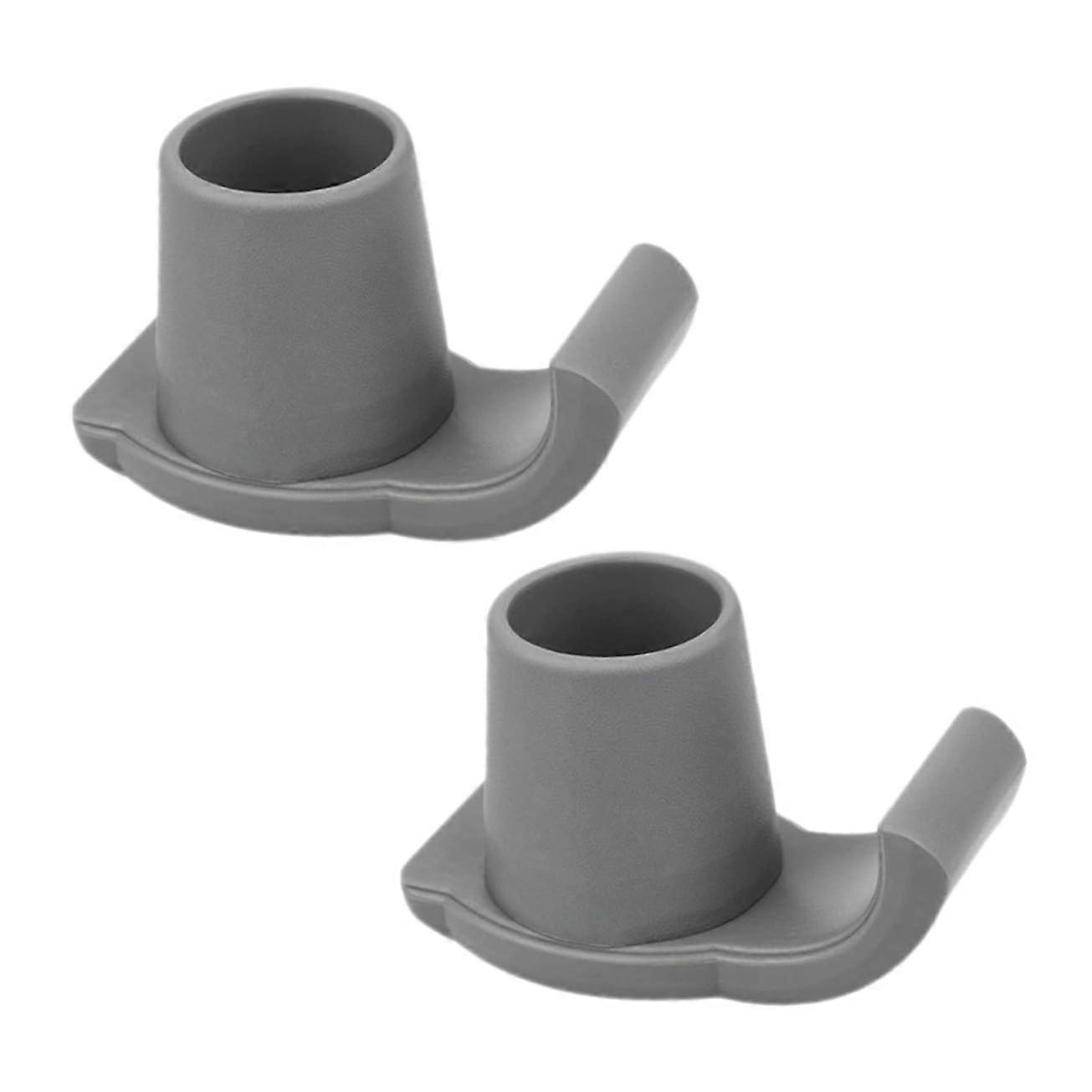 Walker Ski Glides Two Pack Non Slip Foot Covers For Elderly Walkers Gray Stability On Sidewalks