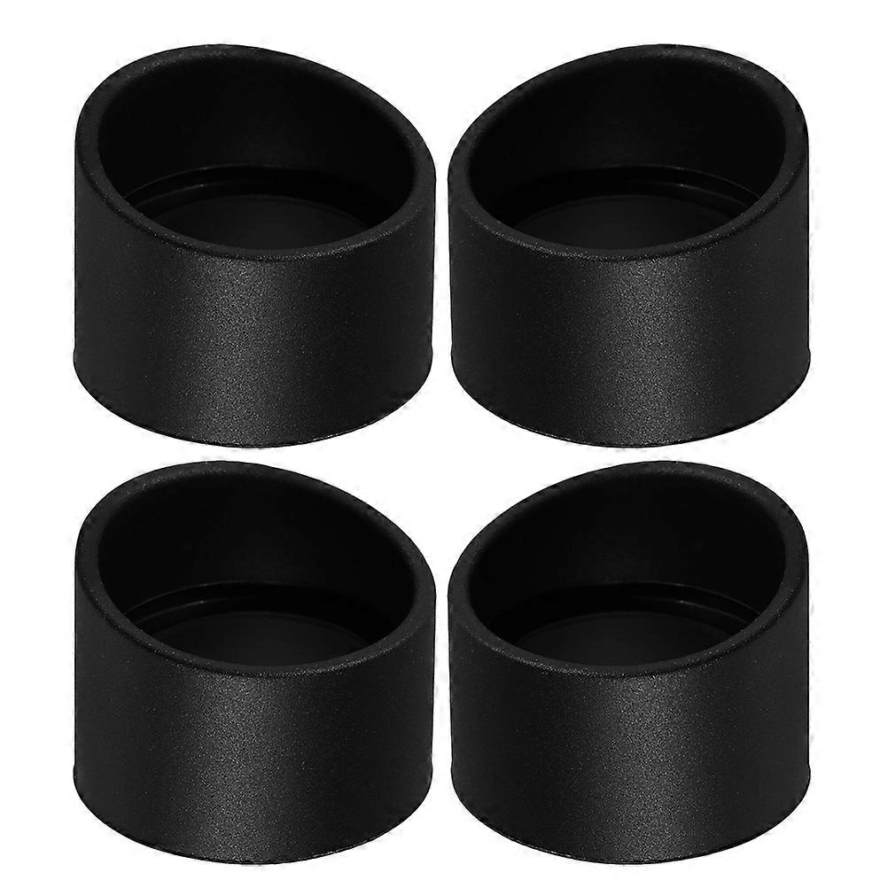 Rubber Eyepiece Guards Laboratory Use Reduced Eye Fatigue Black for 4Pcs