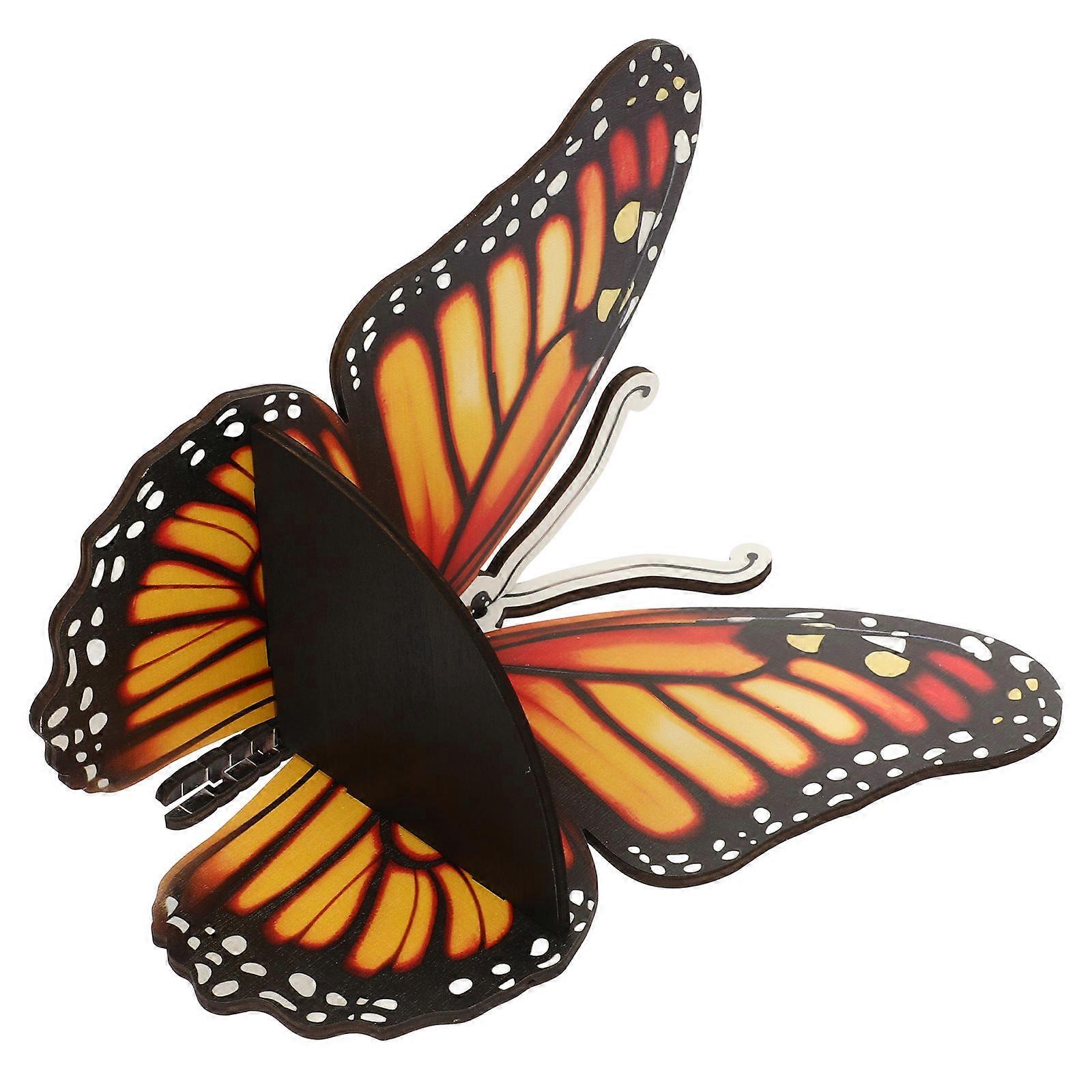 Wooden Butterfly Corner Shelf Wall Mounted Shelf for Home 2Pcs