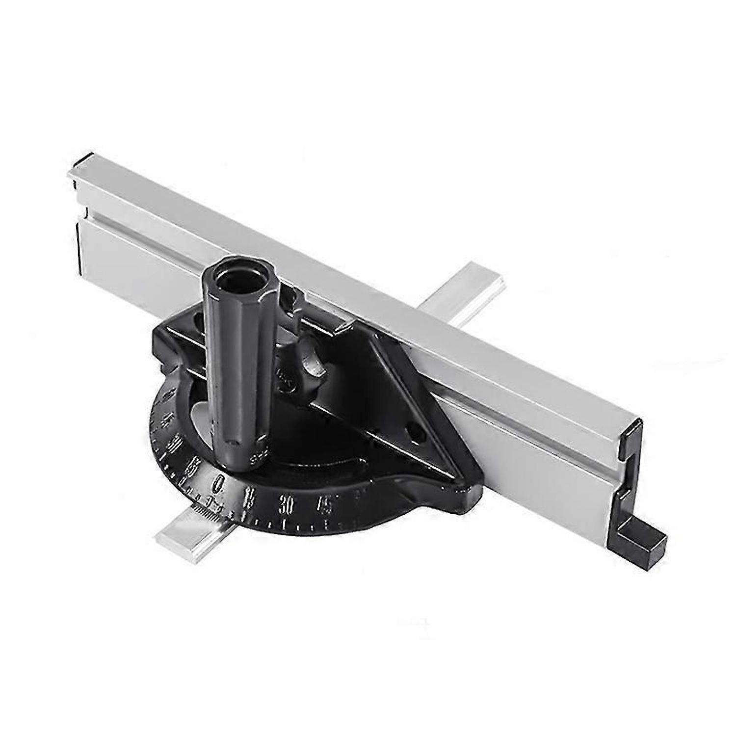 Miter Gauge Carpentry Push Rod Angle Ruler Tool Adjustable Flip Stop