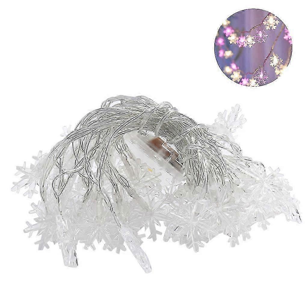 Led Snowflake Lights Led Garland String Lights Christmas Decoration For Home