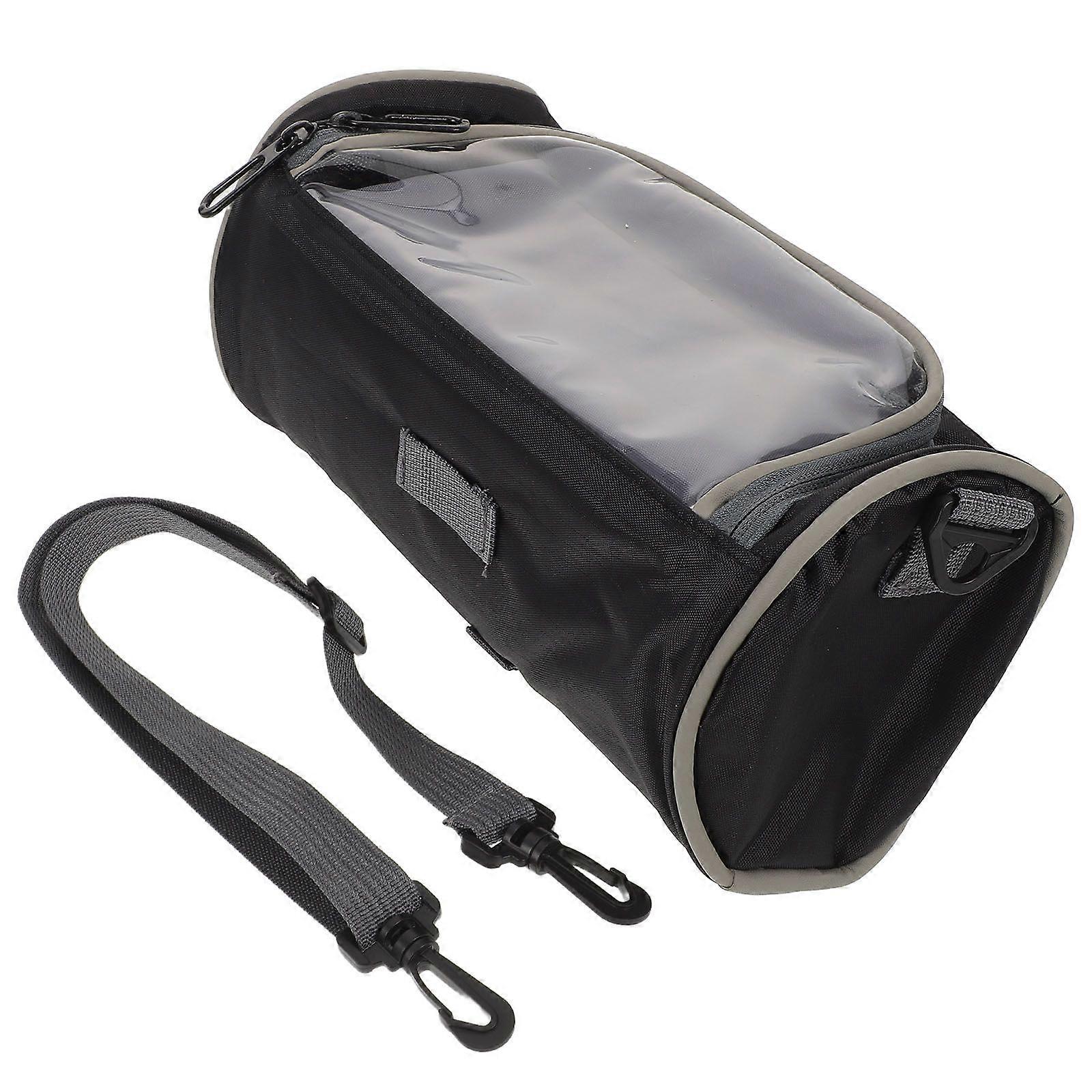 Bike Handlebar Bag: Bicycle Handlebar Phone Holder with Touchable Screen - Front Frame Bag Waterproof & Large Capacity - Cycling Accessories