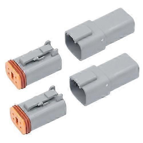 2 PCS DT04-4P / DT06-4S With Copper Car Waterproof Connector Conductive Connection Terminal