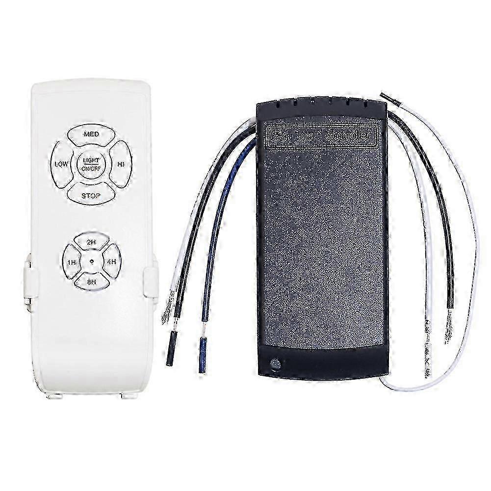 Universal Ceiling Fan Lamp Remote Control Kit Ac 110v Timing Setting Switch Adjuste Wind Speed Tran