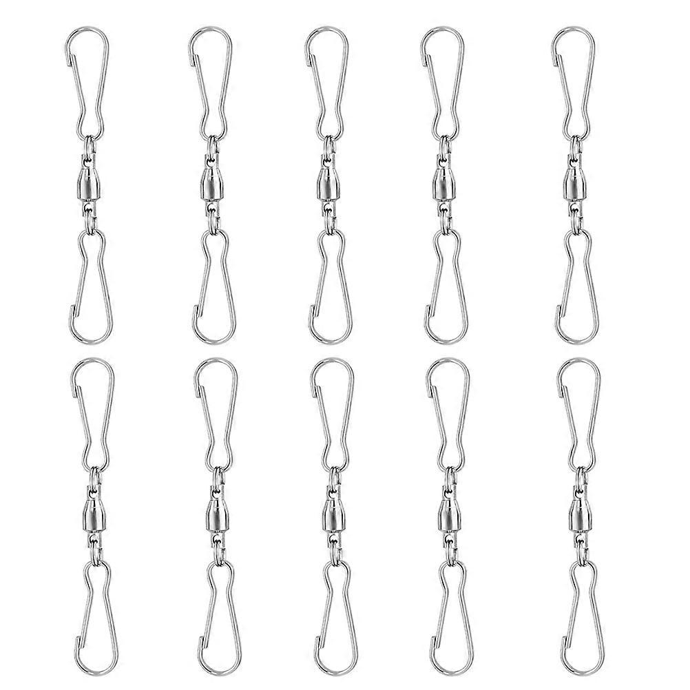 Rotatable Windsock Clips Dual Swivel Hooks for Hanging 20Pcs