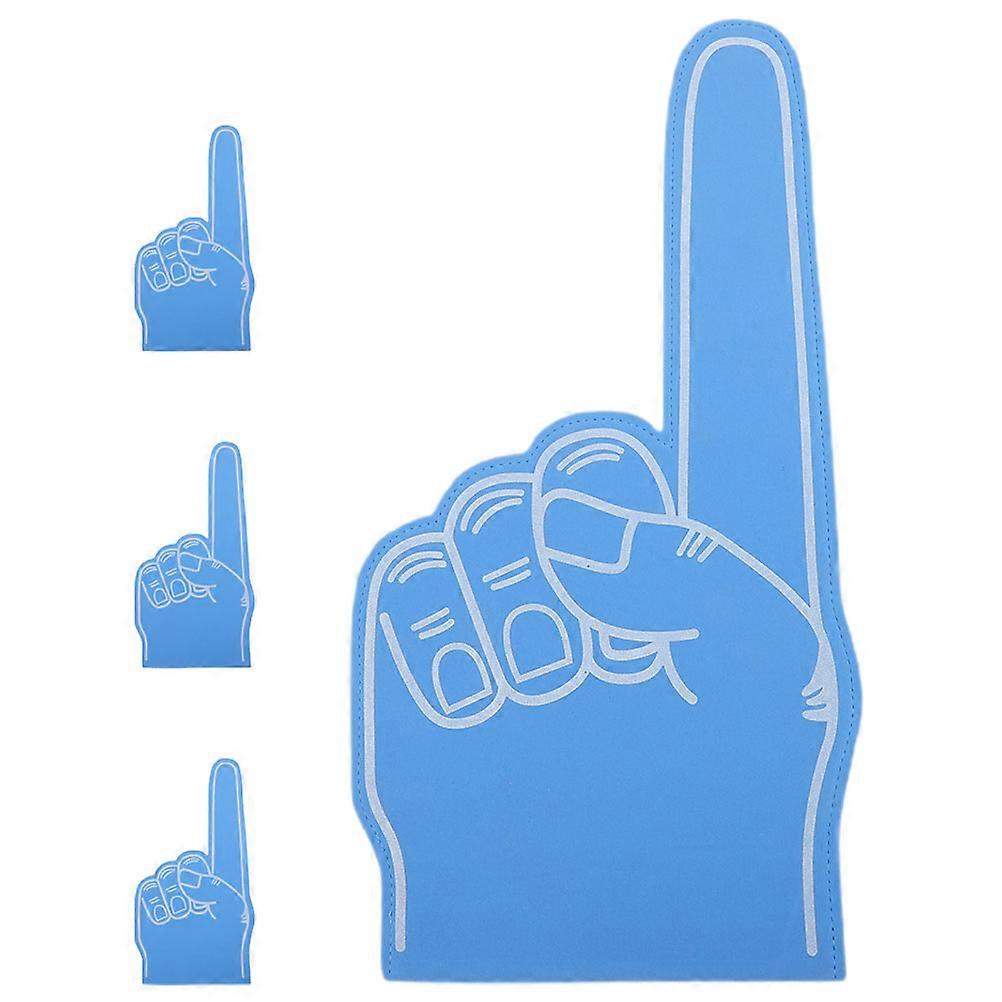 Eva Foam Finger Clappers for Cheering Team Spirit 4Pcs Blue Set