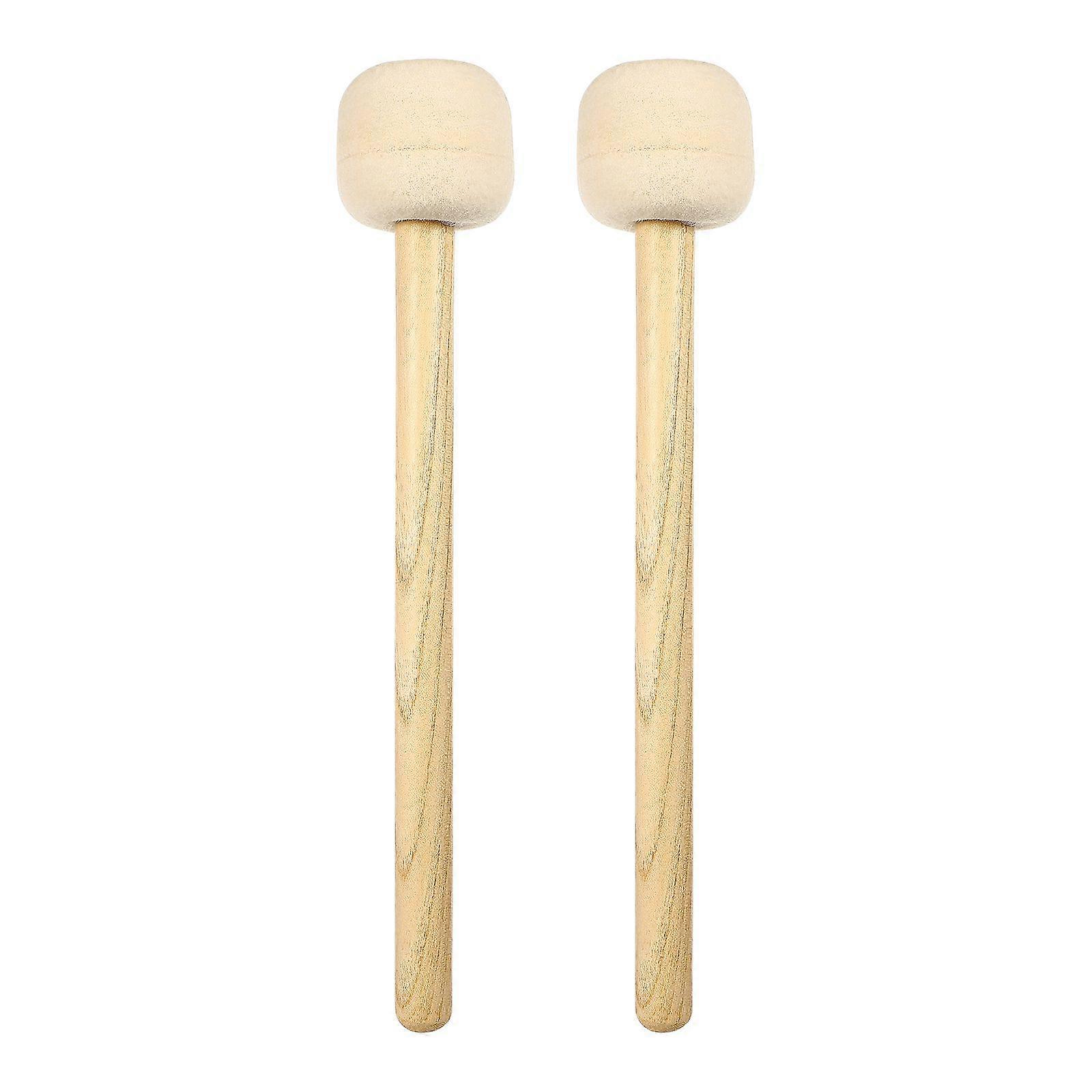 2db fa dob kalapács botok gyapjú filc fej dob kalapácsok hangszer ütőhangszer ütős botok dob botok