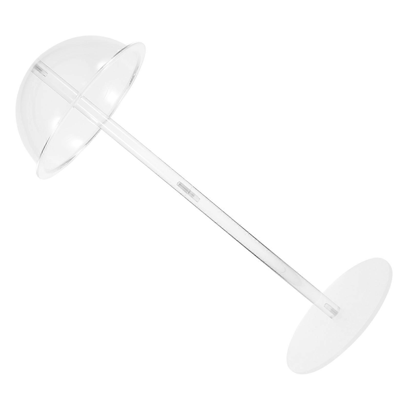Dome Shaped Hat Display Holder For Wigs And Caps 40cm White Essential For Home Use 1Set