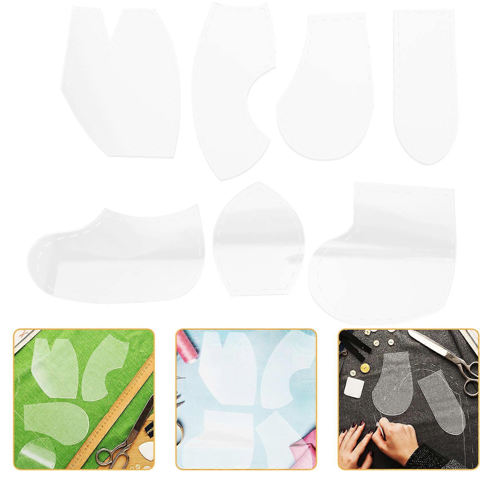 Rectangular Acrylic Sewing Templates 35 Pcs Suitable For Craft Enthusiasts Featuring Durable Construction