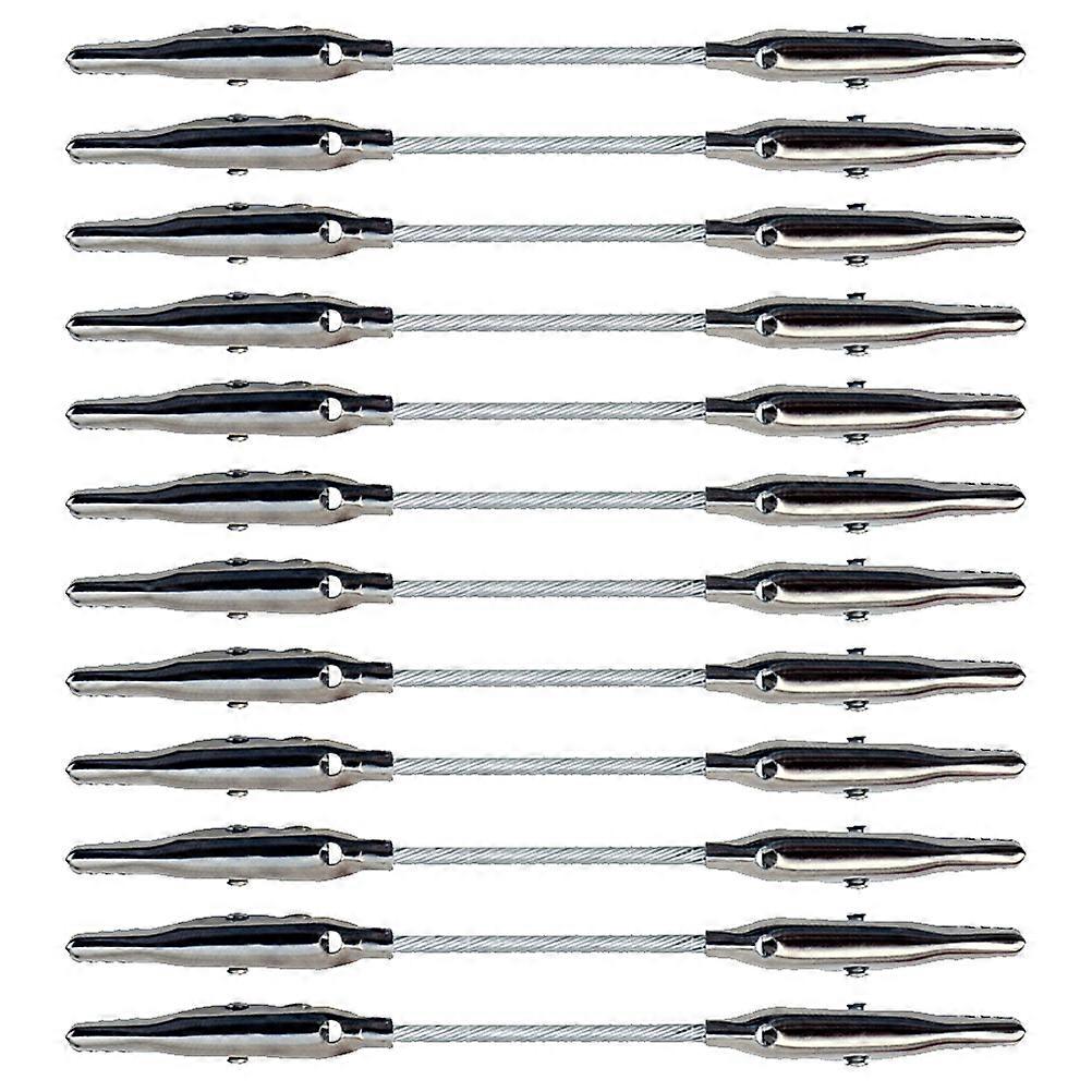 Two Headed Alloy Memo Clips for DIY Use 60Pcs Silver Set