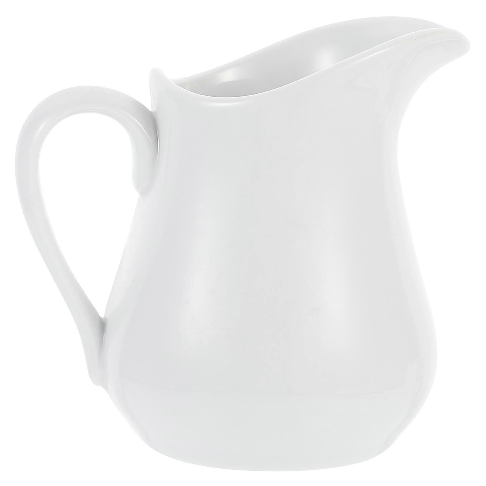 Milk Cup Ceramic Container for Drinking Use 3Pcs Small Portable Milk Jugs