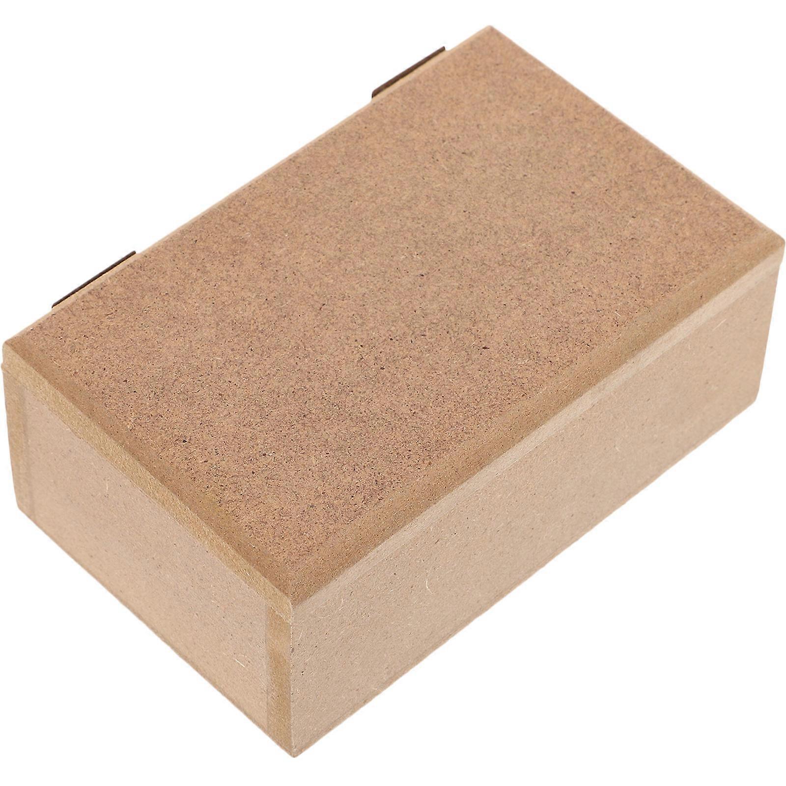Wooden Box for Storage Small Wood Box for Crafts 3Pcs Set Khaki