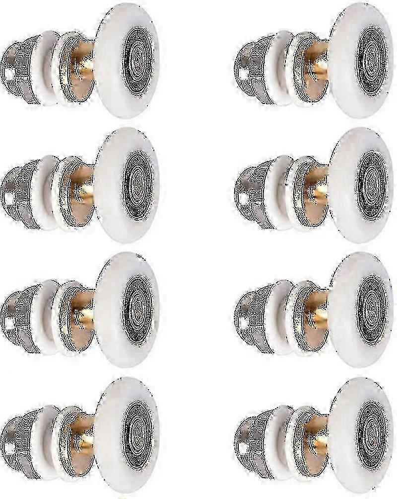 8-Pack 23mm Shower Door Rollers - Smooth-Gliding Replacement for UK Homes 2025