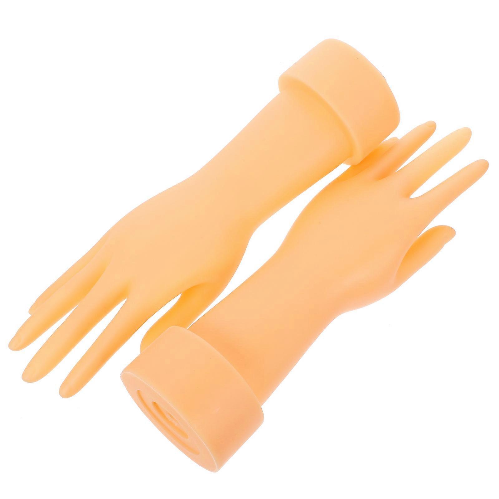 Hand Model Display Stand for Jewelry Display 1Pair Plastic Showcase Holder