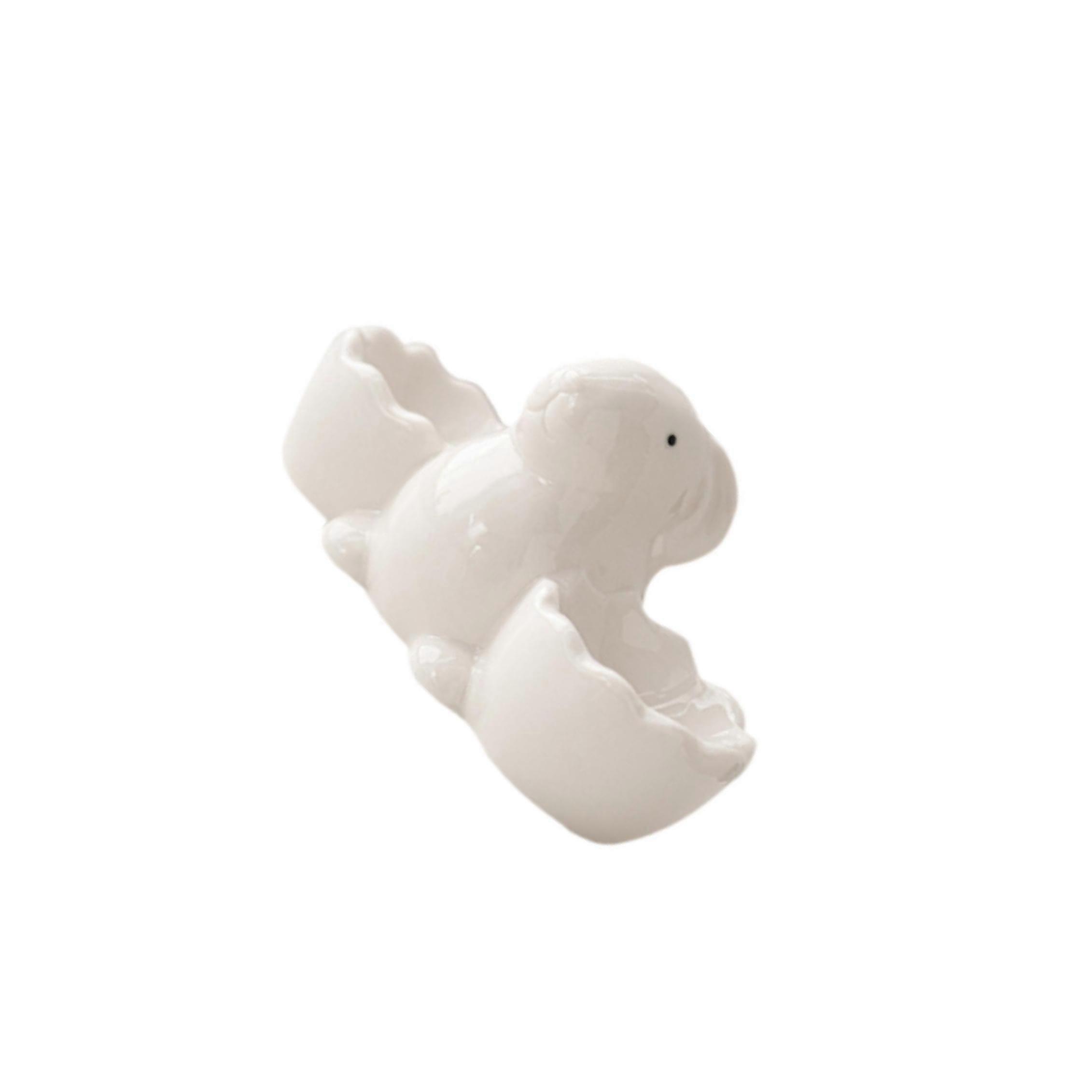 Ceramic Egg Cup Tabletop Display Tray for Home Decor Table Centerpiece White