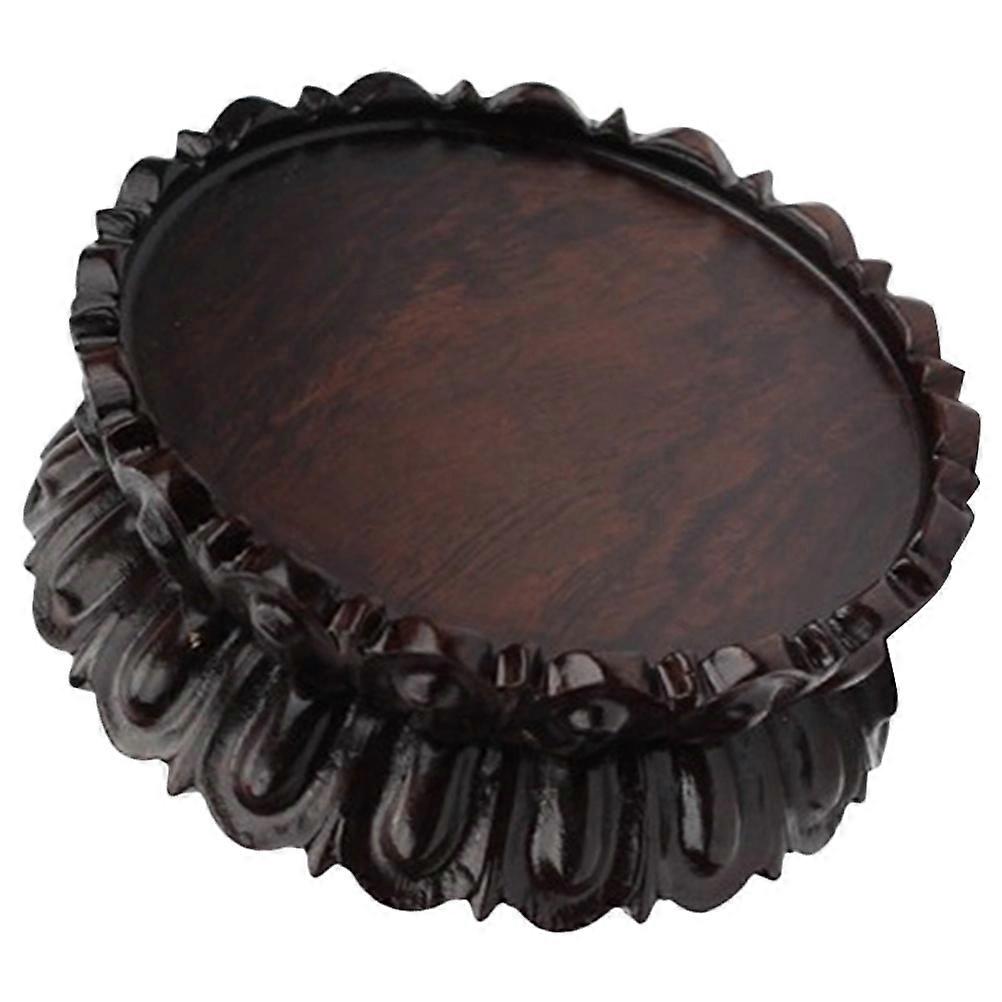 Crystal Ball Base 3Pcs Wooden Lotus Shaped Holder For Home Decoration Featuring Stackable Storage Function 7X7cm Size