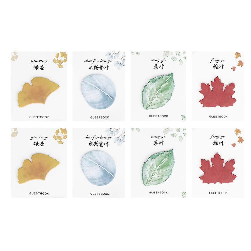 Colorful Memo Pad Leaves Shape Note Paper for Noting 120Pcs Assorted Color
