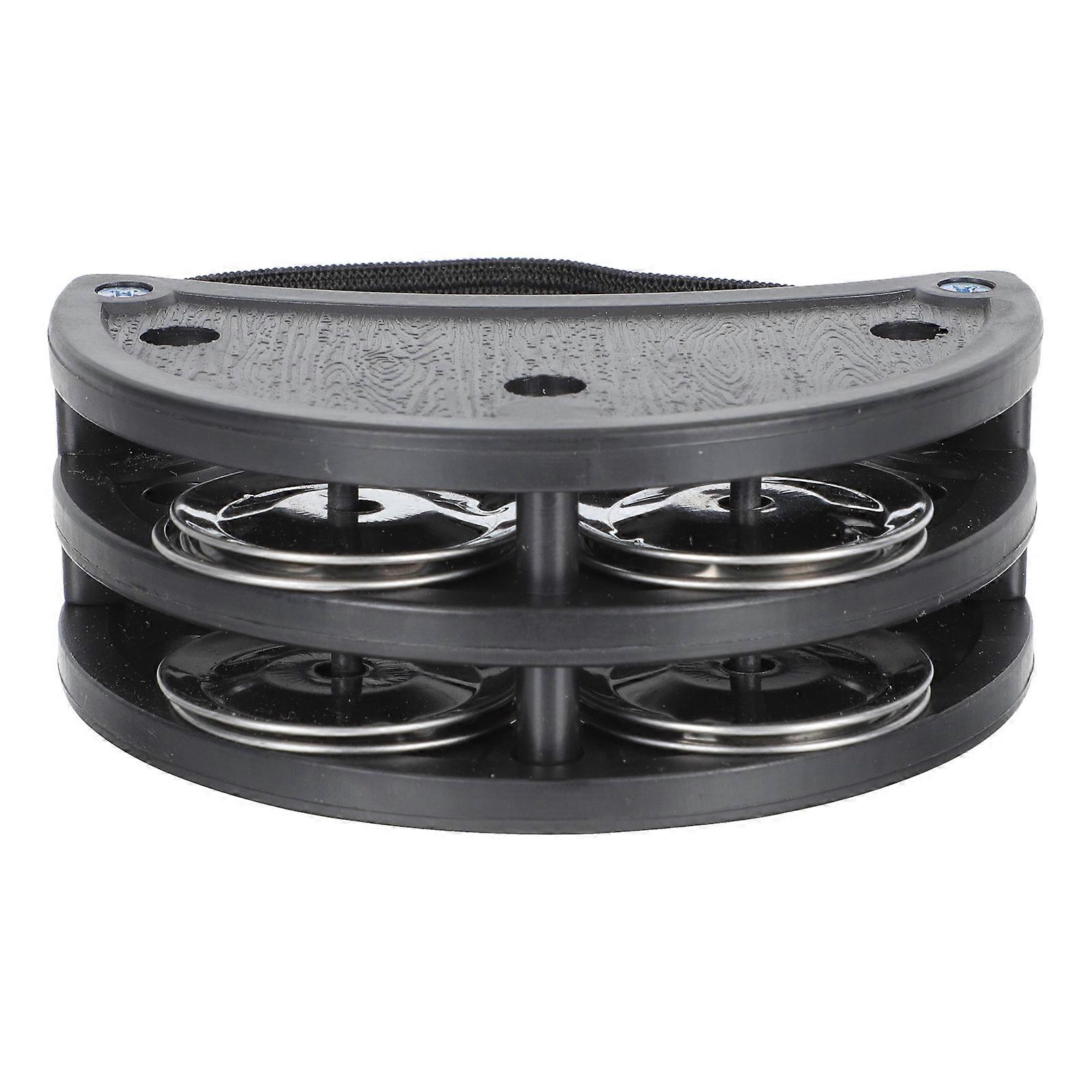 Foot Tambourines Percussion Instrument with Adjustable Strap 2Pcs for Performance