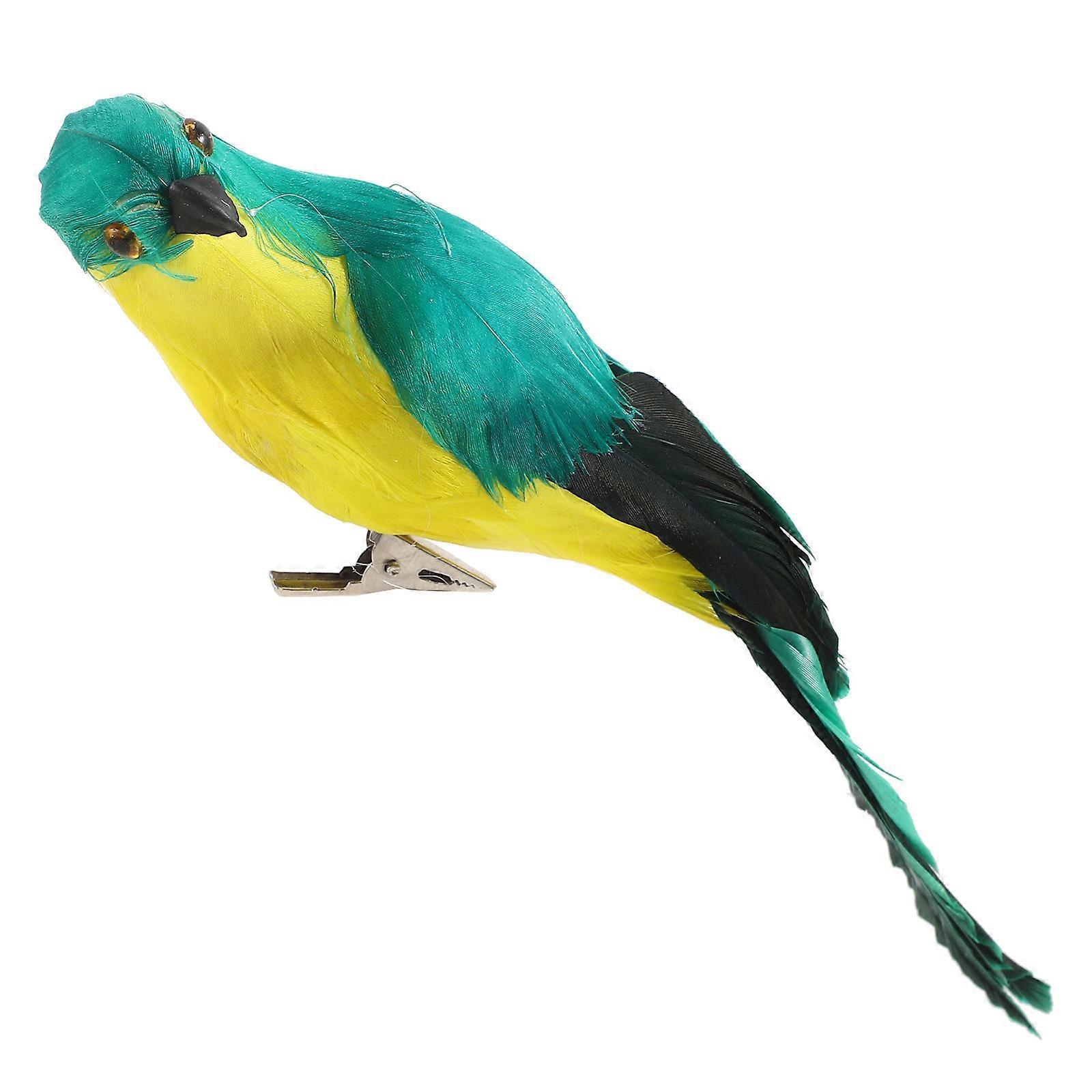 Artificial Parrot Models 2Pcs Simulation Parrot Ornament for Decoration
