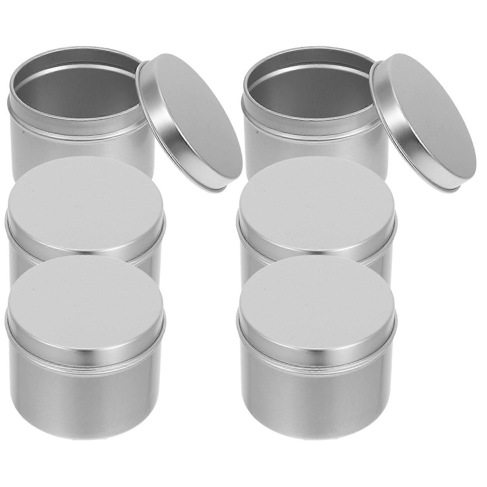 Aluminum Cans Seal Thread Containers For Tea Storage Silver Color 18Pcs Sealing Solution