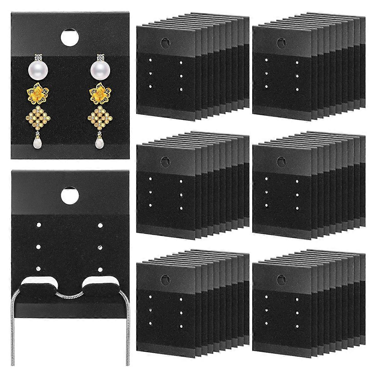 Κάρτες σκουλαρικιών, κάρτες επίδειξης σκουλαρικιών 100 τεμαχίων με τρύπες Κάρτες σκουλαρικιών