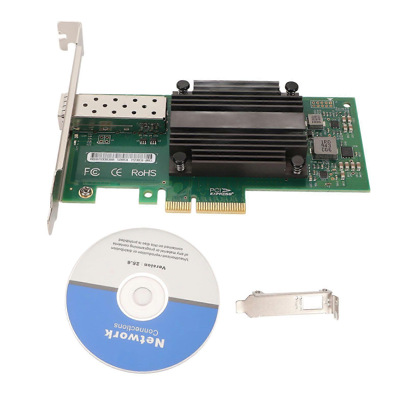 10 Gigabit PCI Express Network Adapter Professional Fast Data Transfer PCIe X4 Ethernet Server Adapter for PC Desktop Laptop