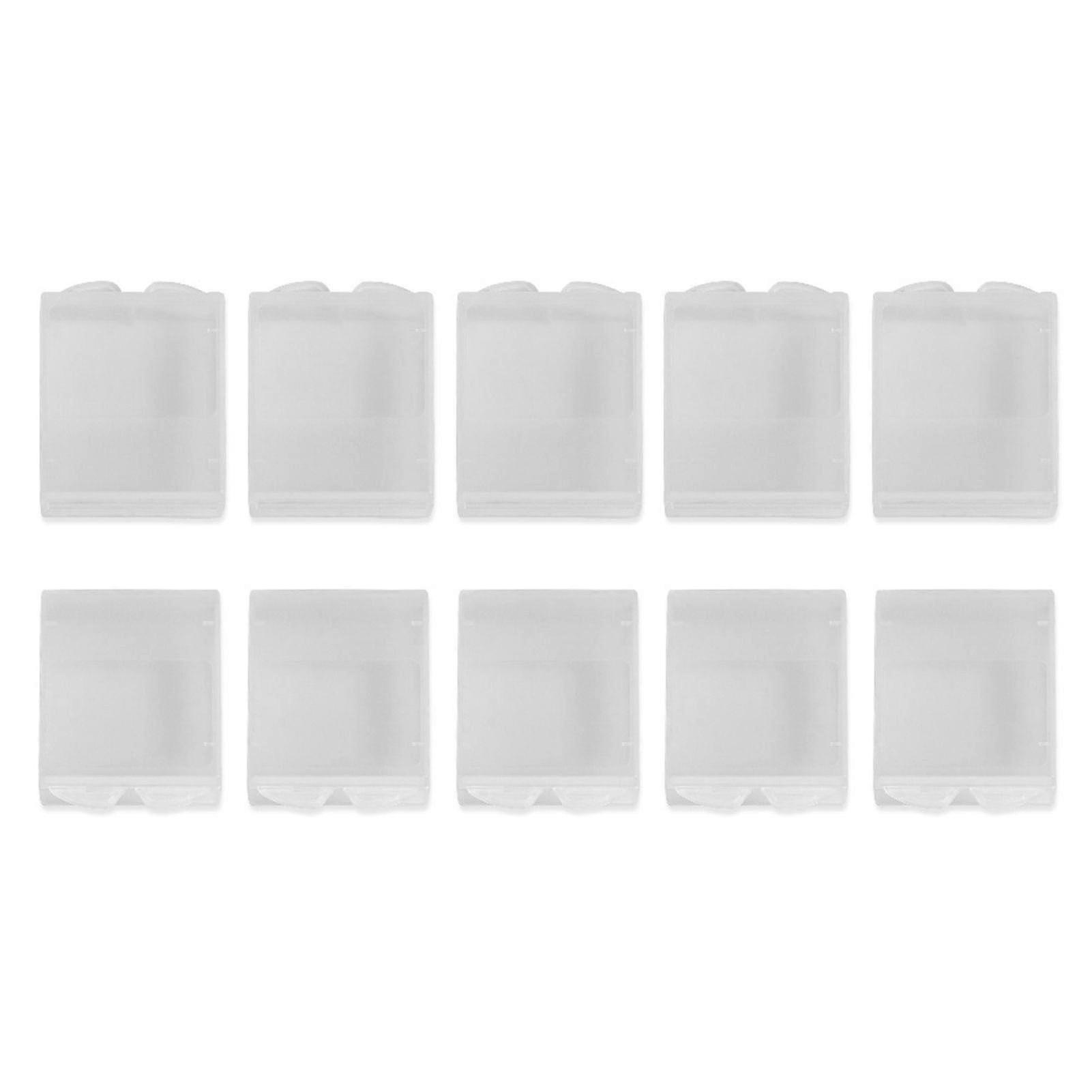 25-26 10pcs Clear Plastic Dampproof Battery Holder Storage Box Case Container for Gopro 3 4 5 6