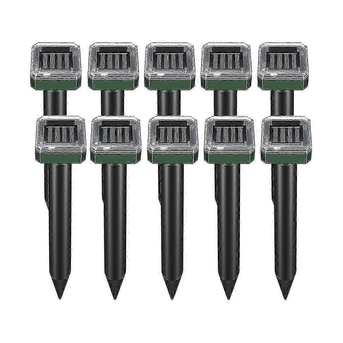 Mole Repellent Squirrel Repellent 10 Pack Ultrasonic Snake Repellent Repeller Sonic Mole Deterrent