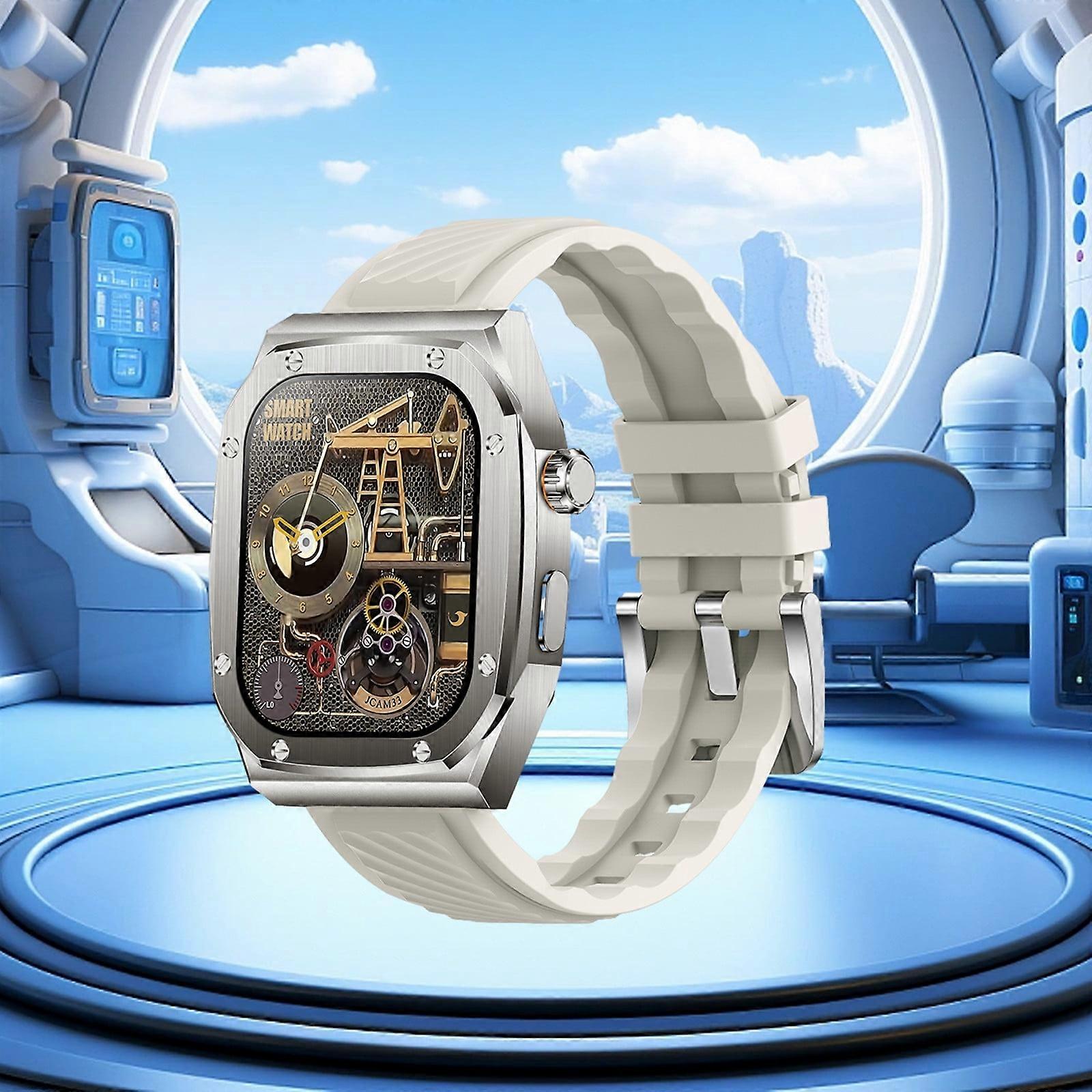 Jacenvly Smart Watch for Kids, HD Rectangular Screen, Wireless Magnetic Charging, NFC, IP68, Bluetooth, Motion Record, compatible with Android iOS