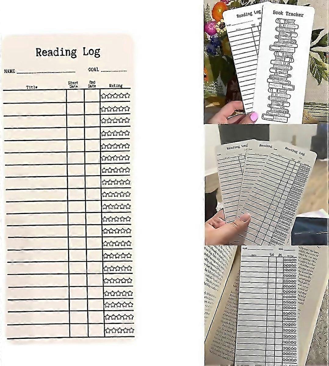 For Library Card Bookmark Reading List Bookmarkbook Lovers Reading Tracker Bookmarkgift For Reading