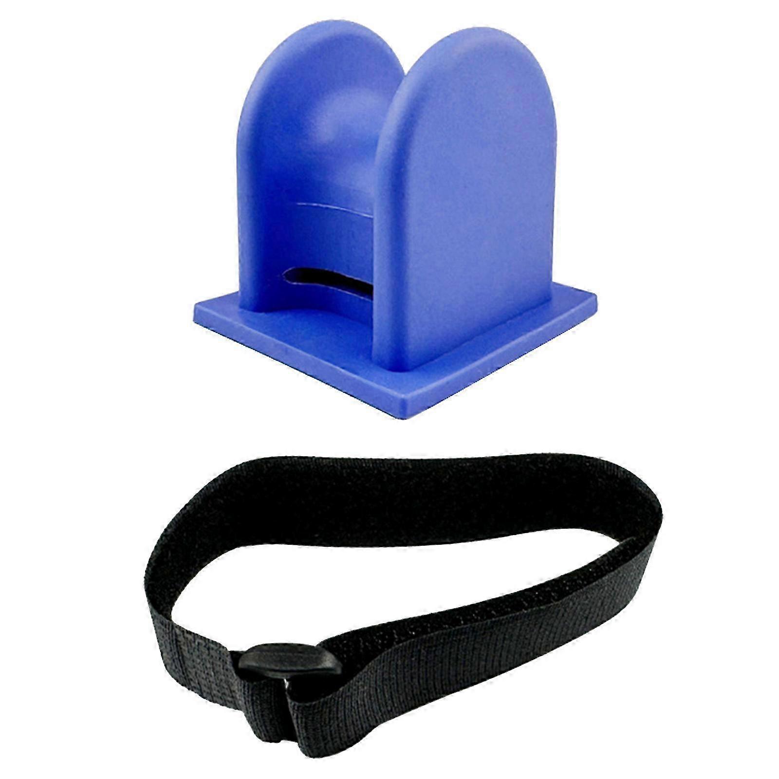 Fishing Rod Holder, Guardrail Bracket, Flat Blue