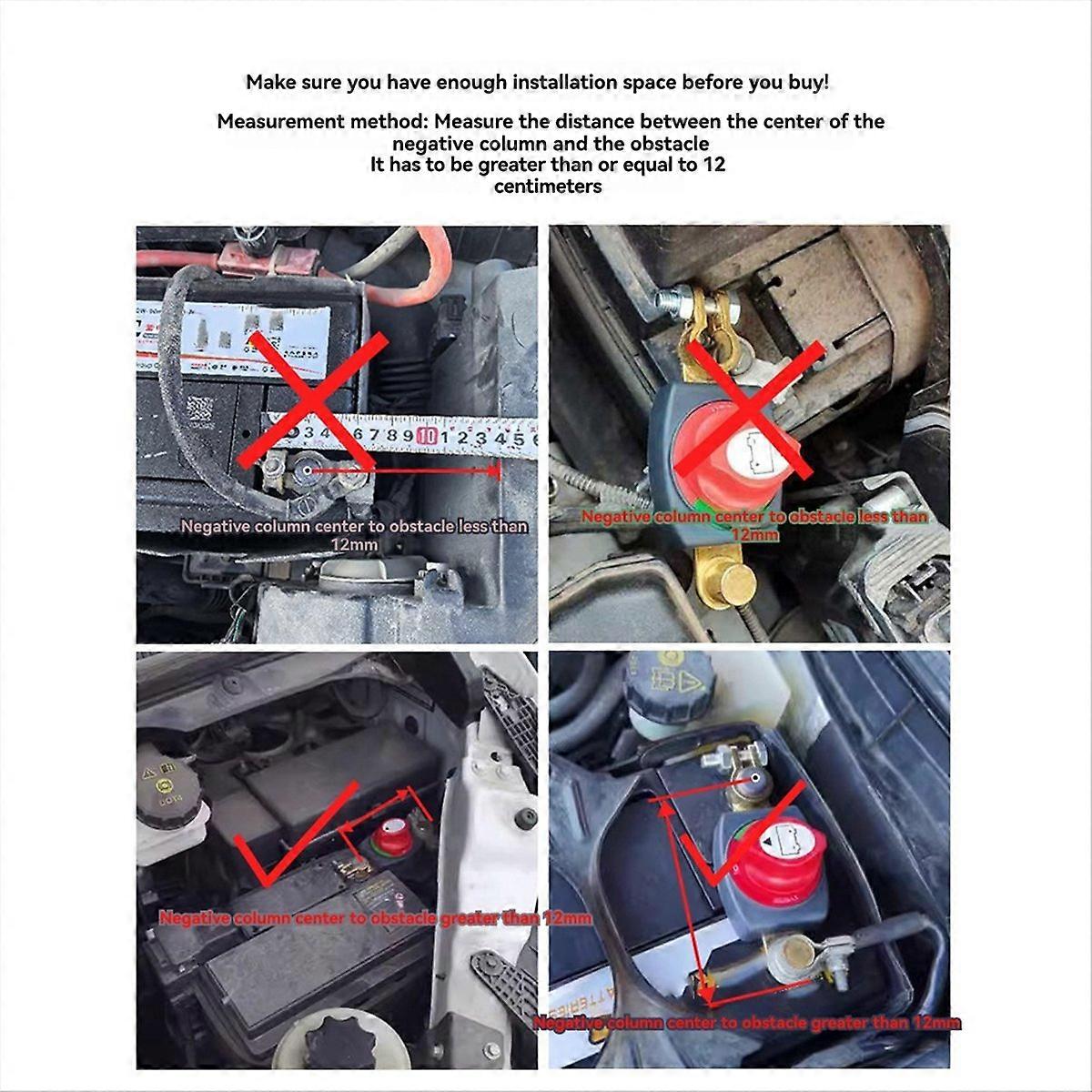 CG on/Off 275A Top Post Battery Disconnect Switch 12-48V Waterproof