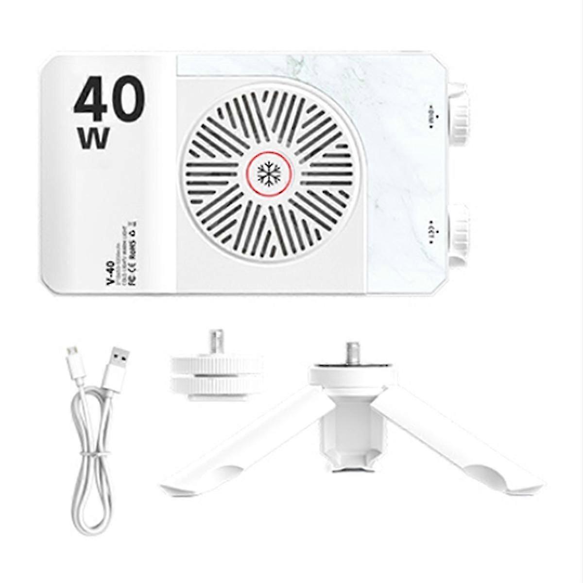 Portable LED Video Light 40W Mini Small Portable Fill Light with Built-in Rechargeable Battery, Can